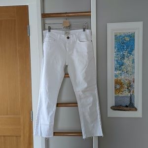 CURRENT/ELLIOT The Cropped Straight Sugar Jeans